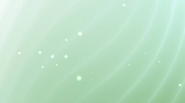 Beyaz kıvrımlı çizgileri ve noktaları olan soyut açık yeşil tasarım