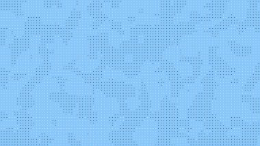 Açık gökyüzü mavi nokta yarım ton arkaplan ve siyah kareler tekrarlanan desen