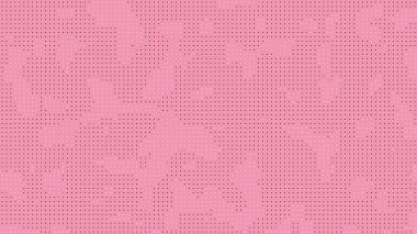 Siyah nokta yarım ton polka noktalı pembe arkaplan