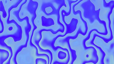 Akıcı Gradyan Şekillere sahip Dalgalı Mavi ve Mor Soyut Tasarım