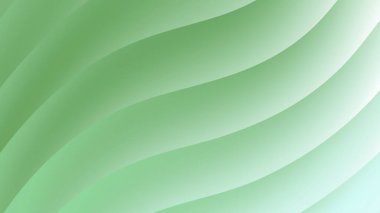 Yumuşak yeşil dalgalı çizgiler çiziyor, rahatlatıcı bir zemin oluşturuyor.