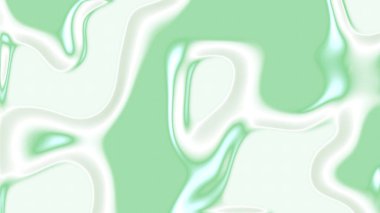 Pürüzsüz Yeşil ve Beyaz Soyut Dalgalı Arkaplan