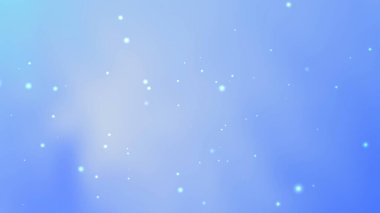 Kutlamalar için Parlayan Işık Parçacıkları ile Yumuşak Gradyan Mavi Arkaplan