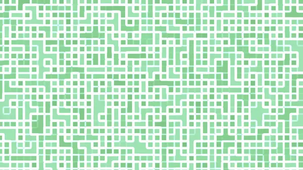 Yeşil kareler karmaşık bir otlak renkli kesişen ızgara deseni oluşturur