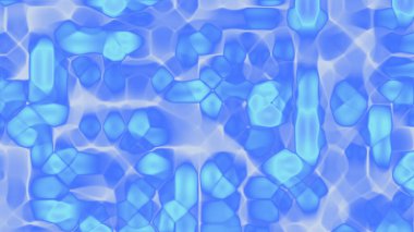 Soyut mavi şekiller desenli bir arkaplan şekli oluşturur