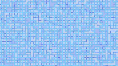 Birbirine bağlı boruların mavi ızgara deseni