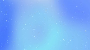 Işıl ışıl kar yağışı soyut efektiyle Yumuşak Mavi Gradyan Arkaplanı