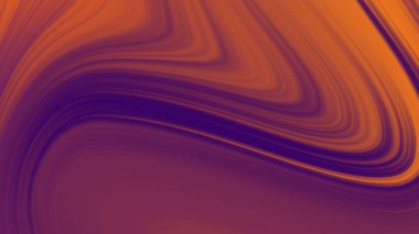 Soyut sanat özellikleri turuncu mor kıvrımlı çizgiler