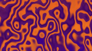 Soyut turuncu ve mor girdap desenleri canlı bir tasarım oluşturur.