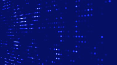 Mavi teknoloji bulanık ışıklarla soyut bir arkaplan oluşturur