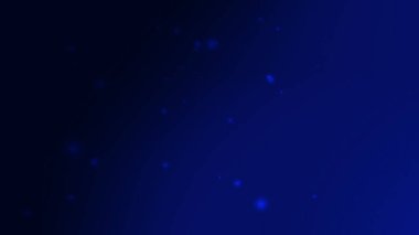 Koyu Mavi Soyut Arkaplan Parlayan Işık Parçacıkları ve Yumuşak Gradyan