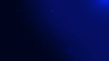 Fütürist Tasarım İçin Yumuşak Parlayan Parçacıklar ile Zarif Koyu Mavi Gradyan Arkaplanı