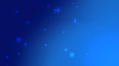 Modern Tasarım İçin Parlayan Parçacıklar Yüzen Mavi Gradyan Arkaplanı