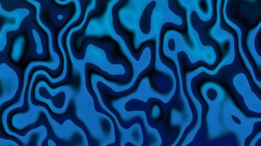 Mavi ve siyah dalgalı çizgilerin soyut arkaplanı