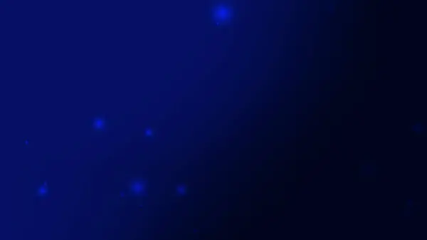 Koyu mavi Soyut Arkaplan Parlayan Işık Parçacıkları ve Yumuşak Gradyan Efekti