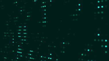 Yeşil teknoloji, koyu yeşil arkaplanda parlak bir şekilde parlıyor.