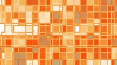 Soyut turuncu ve sarı geometrik desen, arka plan tasarımları için uygun canlı renklerle düzenlenmiştir. İç dekorasyon ambalajları ve dijital sanat projeleri modern estetik.