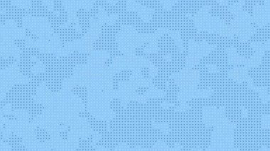 Açık gökyüzü mavi nokta yarım ton arkaplan siyah kareler yinelenen desen ile grafik tasarım projeleri web sitesi arka planı ve soyut sanat kavramları için uygundur