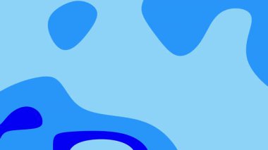 Grafik tasarım projelerinde kullanım için harika bir zemin üzerinde soyut mavi sıvı dalgalı şekiller dijital sanat arkaplan veya sunumlarda