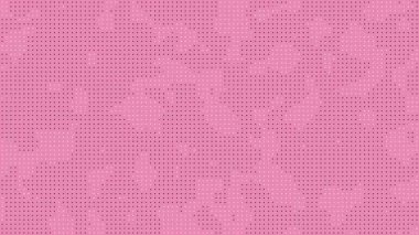 Davetiyeler için uygun siyah noktalı yarım tonlu polka noktaları olan pembe arkaplan. Parti dekorasyonları ve çocuklar canlı ve eğlenceli tasarım tasarlıyorlar.