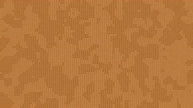 Dizayn projeleri web siteleri sosyal medya grafikleri ve ambalaj tasarımları için uygun eşit aralıklı siyah ve beyaz noktalar ile nokta yarım ton peru renk arkaplanı