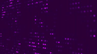 Bulanık noktalı mor soyut teknoloji arka planı