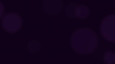 Koyu Mor Soyut Bokeh Işık Arkaplanı Yumuşak Parlayan Parçacıklarla