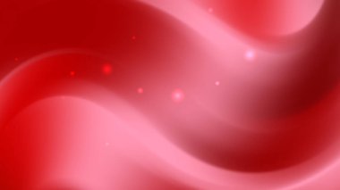 Pembe ve kırmızı soyut kıvrımlı ışık desenleri yavaşça parlıyor.