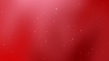 Kırmızı gradyan arka planda birçok küçük beyaz parlak ışık var.