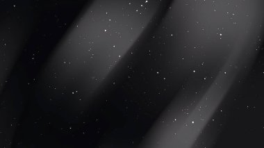 Siyah gri gece gökyüzü sayısız küçük yıldızlarla dolu.