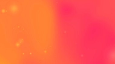Turuncu ve pembe eğimli arkaplan küçük parlak parçacıklar içerir