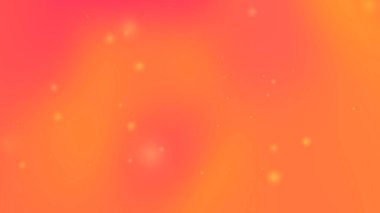 Turuncu eğimli arkaplan küçük parlak ışık noktaları içerir