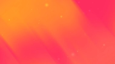 Pembe ve turuncu eğimli arkaplan soluk ışık parçacıklarına sahiptir
