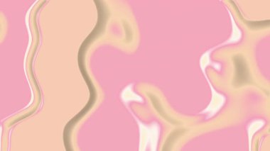 Modern ve yaratıcı tasarım projeleri için pembe ve bej sıvı şekillere sahip soyut arkaplan sosyal medya gönderileri ve web siteleri