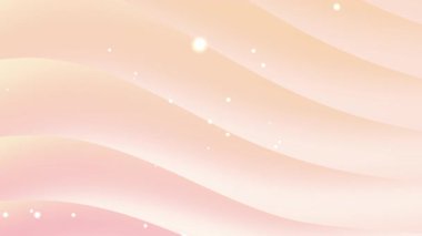 Yumuşak Soyut Şeftali ve Pembe lavanta Gradyanı yumuşak dalgalar ve ışıldayan parçacıklar