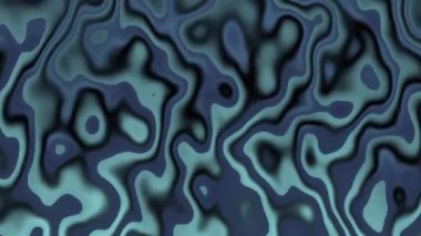 Mavi ve yeşil tonlarda akışkan şekiller içeren organik soyut desen benzer bir dalga oluşturur.