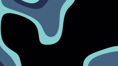 Modern grafik tasarımı için uygun koyu bir zemin üzerinde mavi ve siyah soyut şekiller dijital sanat ve geometrik desenler