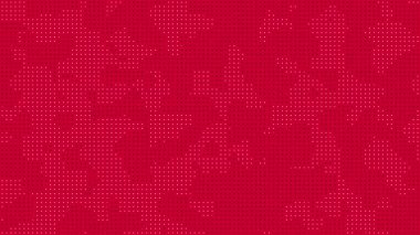 Koyu kırmızı arkaplan, eşit aralıklı beyaz noktalar modern ve minimalist tasarım için değişken bir etki yaratıyor.
