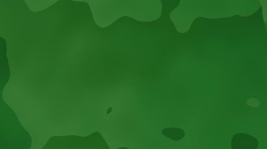 Organik Şekiller ve Yumuşak Gradyan ile Soyut Yeşil Akışkan Arkaplanı