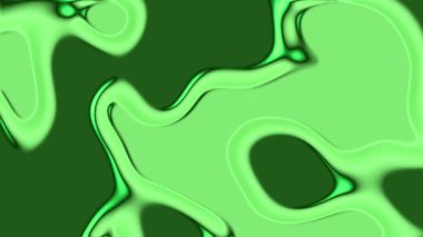 Pürüzsüz akış hatlarına sahip modern yeşil soyut sıvı tasarımı