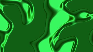Yeşil sıvı girdaplar, özgün bir akışkanlık gerektiren arka plan duvar kağıtları veya sanatsal projeler için uygun soyut sıvı tasarımı tasvir eder.