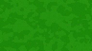 Soyut tasarımlar için uygun küçük siyah ve beyaz noktaların tekrarlandığı yeşil arkaplan. Arka plan, doku ve ambalaj malzemeleri.