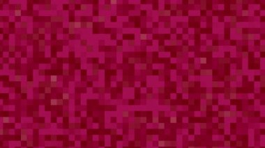 Kırmızı ve morumsu kare blok desenli dijital piksel sanat tasarımı