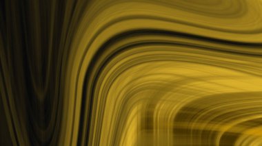 Altın kıvrımlı çizgiler soyut sanatı karanlıktan aydınlığa çıkarır