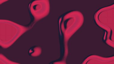 Soyut Sıvı Sanatı Kırmızı ve Koyu Mavi Gradyan