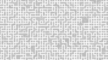 Beyaz çizgiler gri arkaplanda karmaşık bir şebeke oluşturur.