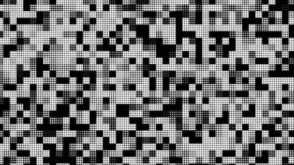 Modern Tasarımlar için soyut Siyah ve Beyaz Pixelated Yarıton Deseni