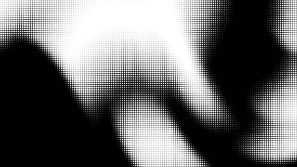 Soyut Siyah ve Beyaz Yarıton Modern Sanat Tasarımı Noktaları