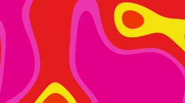 Pembe ve sarı dalgalı şekilli soyut sanat arkaplan afişleri ve çeşitli tasarımlarda sanatsal sunumlar için mükemmeldir.