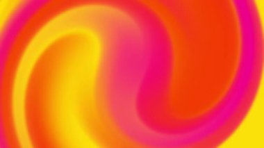 Pembe ve sarı kıvrımlı parlak ve renkli desenler gerektiren arkaplan izleri ve tasarımlar için uygun soyut sanat eserleri.